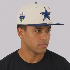 Boné Unissex New Era Dallas Cowboys 970 NFL Brasil Game 2026 Aba Reta - Foto 7