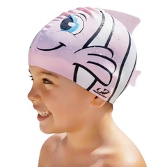 Touca de Natação Hammerhead Silicone Animal Kids Peixinho Infantil - Foto 1