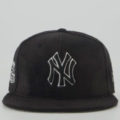 Boné Unissex New Era New York Yankees 5950 MLB Aba Reta - Foto 2