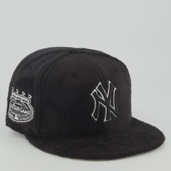 Boné Unissex New Era New York Yankees 5950 MLB Aba Reta - Foto 3