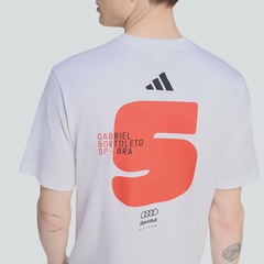 Camiseta adidas Audi Revolut Gabriel Bortoleto I Masculina - Foto 5