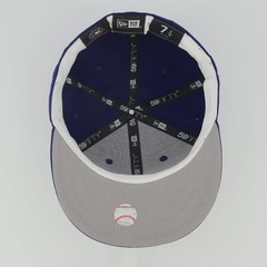 Boné Unissex New Era Los Angeles Dodgers 5950 Classics MLB Aba Reta - Foto 5