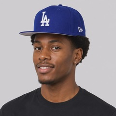 Boné Unissex New Era Los Angeles Dodgers 5950 Classics MLB Aba Reta - Foto 6