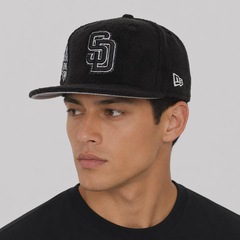 Boné Unissex New Era San Diego Padres 5950 MLB Aba Reta - Foto 6