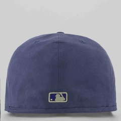 Boné Unissex New Era Los Angeles Dodgers Quilted 5950 MLB Aba Reta - Foto 3