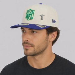 Boné Unissex New Era NFL Brasil Game 2026 Logo 970 Aba Reta - Foto 6