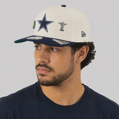 Boné Unissex New Era Dallas Cowboys 970 NFL Brasil Game 2026 Aba Curva - Foto 6