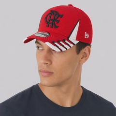Boné Unissex New Era Flamengo 940 NFL Brasil Game 2026 Team Aba Curva - Foto 7
