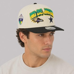 Boné Unissex New Era NFL Brasil Game 2026 Dual Wrdmrk Aba Reta - Foto 7