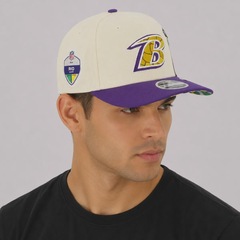 Boné Unissex New Era Baltimore Ravens 970 NFL Brasil Game 2026 Aba Curva - Foto 7