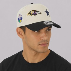 Boné Unissex New Era NFL Brasil Game 2026 940 Dual Aba Curva - Foto 7