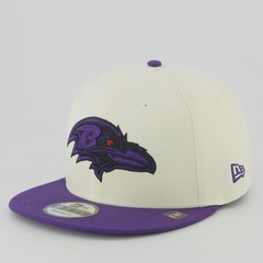 Boné Unissex New Era Baltimore Ravens 950 NFL Brasil Game Aba Reta - Foto 1
