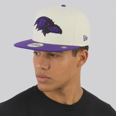 Boné Unissex New Era Baltimore Ravens 950 NFL Brasil Game Aba Reta - Foto 6