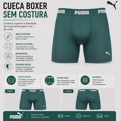 Cueca Puma Boxer Sem Costura - Adulto - Foto 3