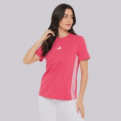 Camiseta adidas Essentials 3 Stripes Feminina - Foto 3