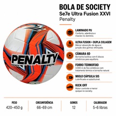 Bola Society Penalty SE7E Ultra Fusion XXVI - Foto 6