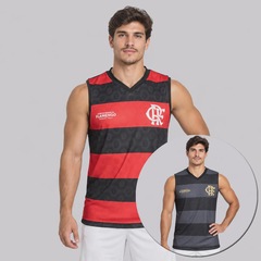 Camiseta Regata do Flamengo Flecha Dupla Face Masculina - Foto 7