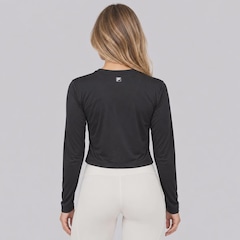 Camiseta Manga Longa Fila Cropped Rise Airy Feminina - Foto 4