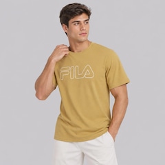Camiseta Fila Regular Letter Outline Masculina - Foto 3