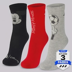 Kit 3 Pares de Meia adidas Mickey Disney Infantil - Foto 7