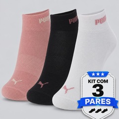 Kit 3 Pares de Meia Cano Médio Puma Feminina - Foto 7