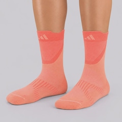 Meia Cano Médio adidas Run Light Crew Feminina - Foto 1
