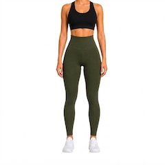 Calça Legging Feminina NFOX Canelada Fitness Empina Bumbum Academia - Foto 1
