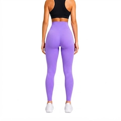 Calça Legging Feminina NFOX Canelada Fitness Empina Bumbum Academia - Foto 2