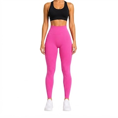 Calça Legging Feminina NFOX Canelada Fitness Empina Bumbum Academia - Foto 1