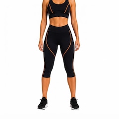 Conjunto Corsário Fitness Feminino NFOX Capri e Top Cropped para Academia Ciclismo Yoga - Foto 1