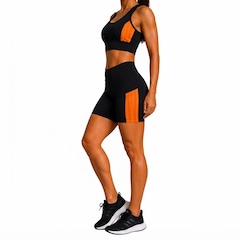 Kit Fitness Feminino NFOX Short com Bolso Lateral e Cropped Academia, Corrida, Ciclismo e Yoga - Foto 3
