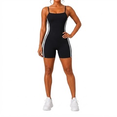 Macaquinho Fitness NFOX Listras Laterais Feminino Curto Academia Ioga - Foto 1