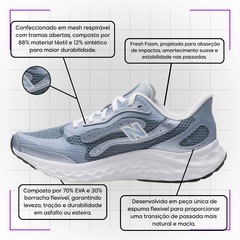 Tênis Feminino New Balance Fresh Foam Arishiv4 Tira Lux - Foto 5