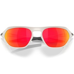 Óculos de Sol Oakley Cage Jacket Matte Mist Prizm Ruby - Foto 7