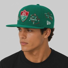 Boné Unissex New Era Fluminense 5950 NFL Brasil Game 2026 Aba Reta - Foto 6
