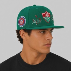 Boné Unissex New Era Fluminense 5950 NFL Brasil Game 2026 Aba Reta - Foto 7