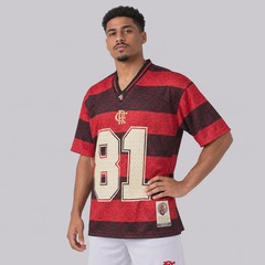 Camisa do Flamengo Football Oversized Rubro Negro Masculina - Foto 2