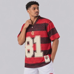 Camisa do Flamengo Football Oversized Rubro Negro Masculina - Foto 3