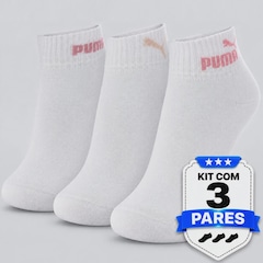 Kit 3 Pares de Meia Cano Baixo Puma Basic I Feminino - Foto 7