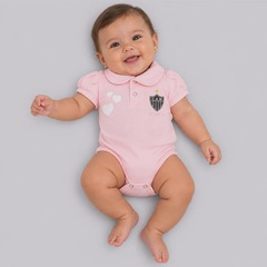 Body Polo Escudo Atlético Mineiro Infantil - Foto 1