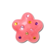 Jibbitz™ Crocs Flor Rosa Delicada Com Gemas - Foto 1