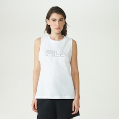 Camiseta Regata Fila Basic Regular Outline Feminina - Foto 1