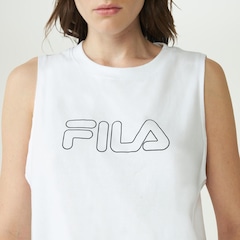 Camiseta Regata Fila Basic Regular Outline Feminina - Foto 3