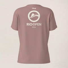 Camiseta Fila Regular Premium Rio Open 26 Feminina - Foto 6