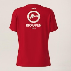 Camiseta Fila Regular Premium Rio Open 26 Feminina - Foto 6