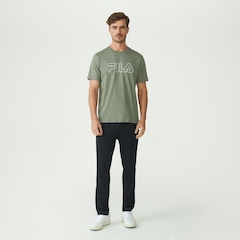 Camiseta Fila Regular Letter Outline Masculina - Foto 2