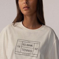 Camiseta Fila Over Classic Tennis Feminina - Foto 4