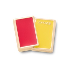 Jibbitz™ Crocs Cartão Vermelho e Amarelo - Foto 1
