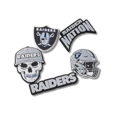 Jibbitz™ Crocs NFL Las Vegas Raiders Pack com 5 Peças - Foto 1