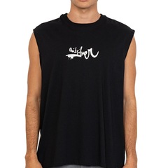 Camiseta Regata Quiksilver Impaired Logo DNA Masculina - Foto 1